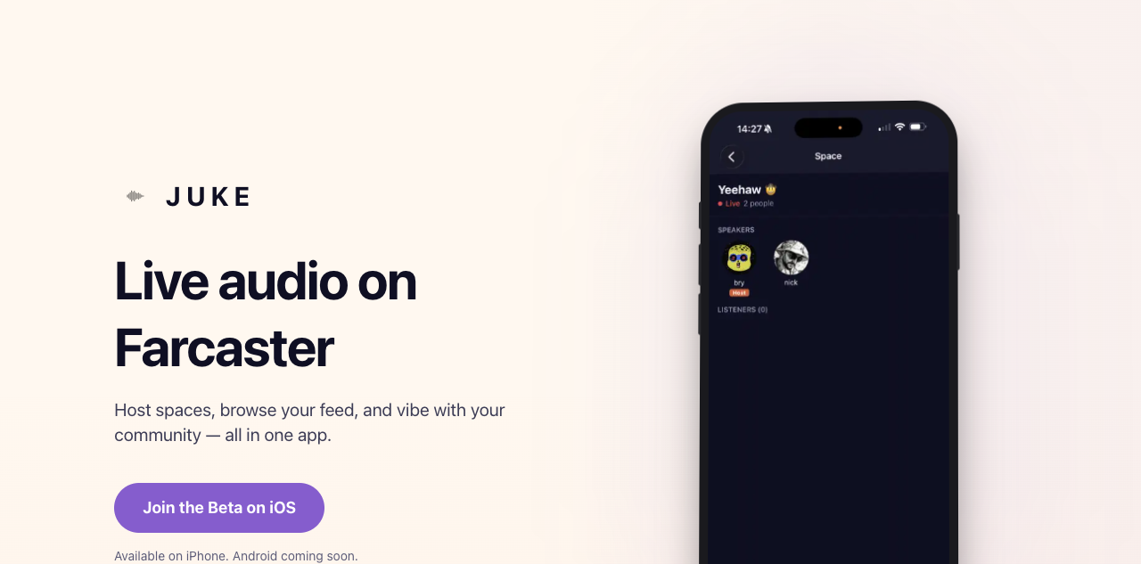 Juke — Voice Notes for Farcaster