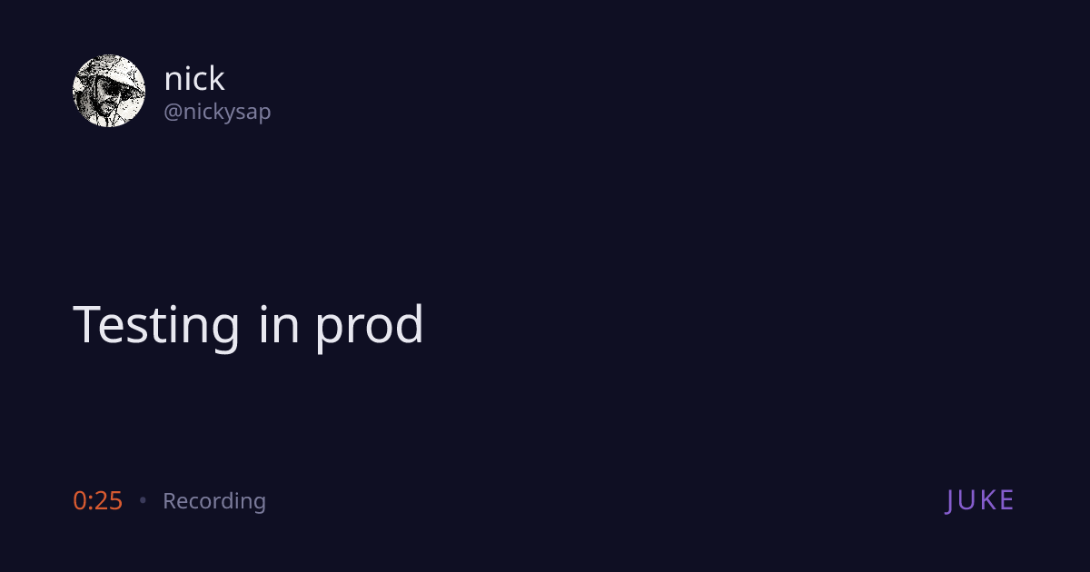 nick on Juke
